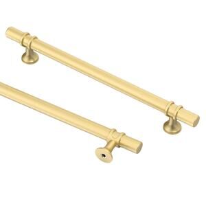 Asidrama 10 Pack 6.3 Inch Brushed Gold Kitchen Cabinet Handles, Drawer Pulls
